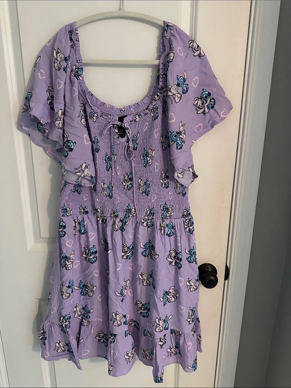 Torrid Size 2 Disney Lavender Angel and Stitch Character Print Dress